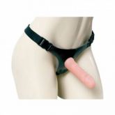 Cinto de Couro Sintético com Plug para Prótese 20,5x4cm